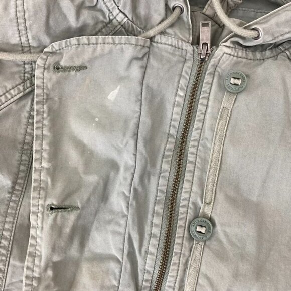 American Eagle Hooded Utility Jacket Brushed Sage Green w/ Removable Vest Small - Picture 2 of 11